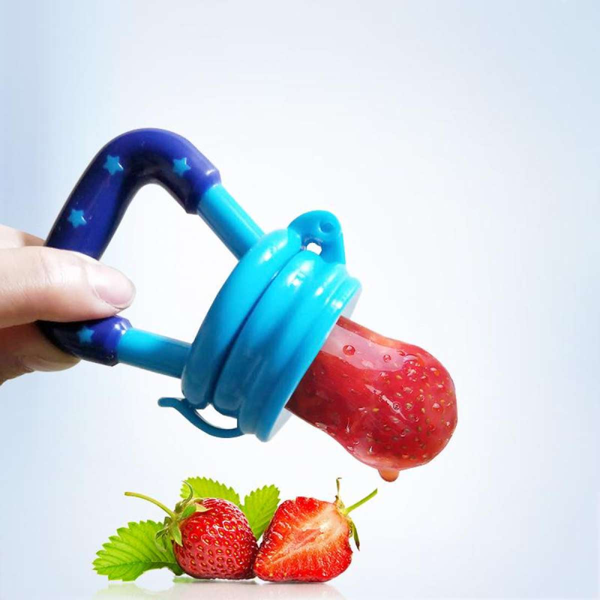 Food Pacifier + Feeder Spoon | Fresh Fruit & Baby Feeding Safe Fruit Feeder (Random Color)