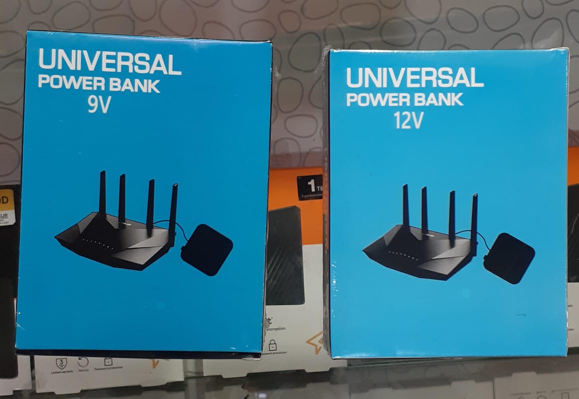 20000mAh WiFi Router Power Bank - 9V/12V Uninterrupted Backup Battery