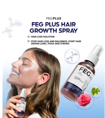 FEG PLUS Hair & Beard Growth Serum Spray (50ml) - Minoxidil 5% & Biotin