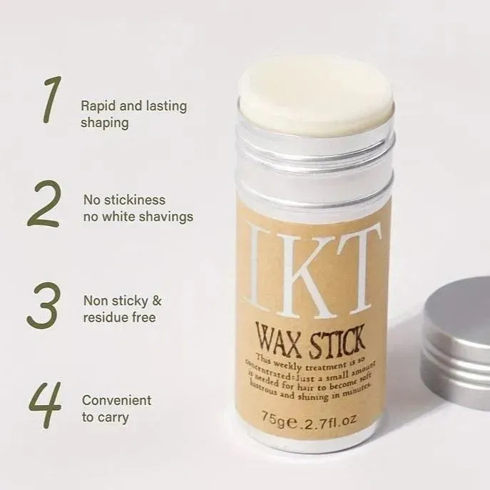 IKT Hair Wax Stick – Strong Hold Styling Gel Cream for Men, Women & Kids | Anti-Frizz & Edge Control (75g)