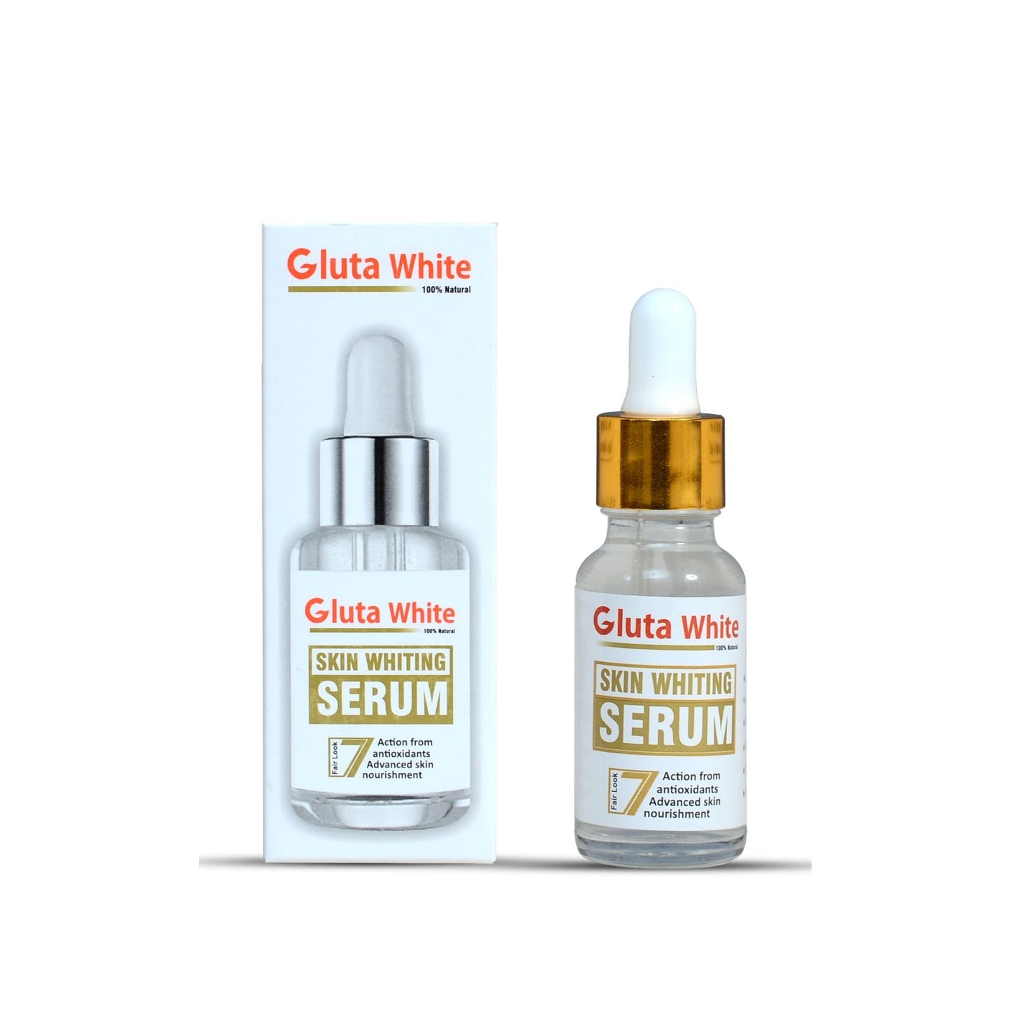 Gluta White Face Glowing Serum | Glutathione-Based Brightening | Hydration & Antioxidant Protection (30ml)
