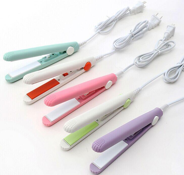 Portable Mini Hair Straightener - Lightweight Travel Flat Iron (Multicolor)