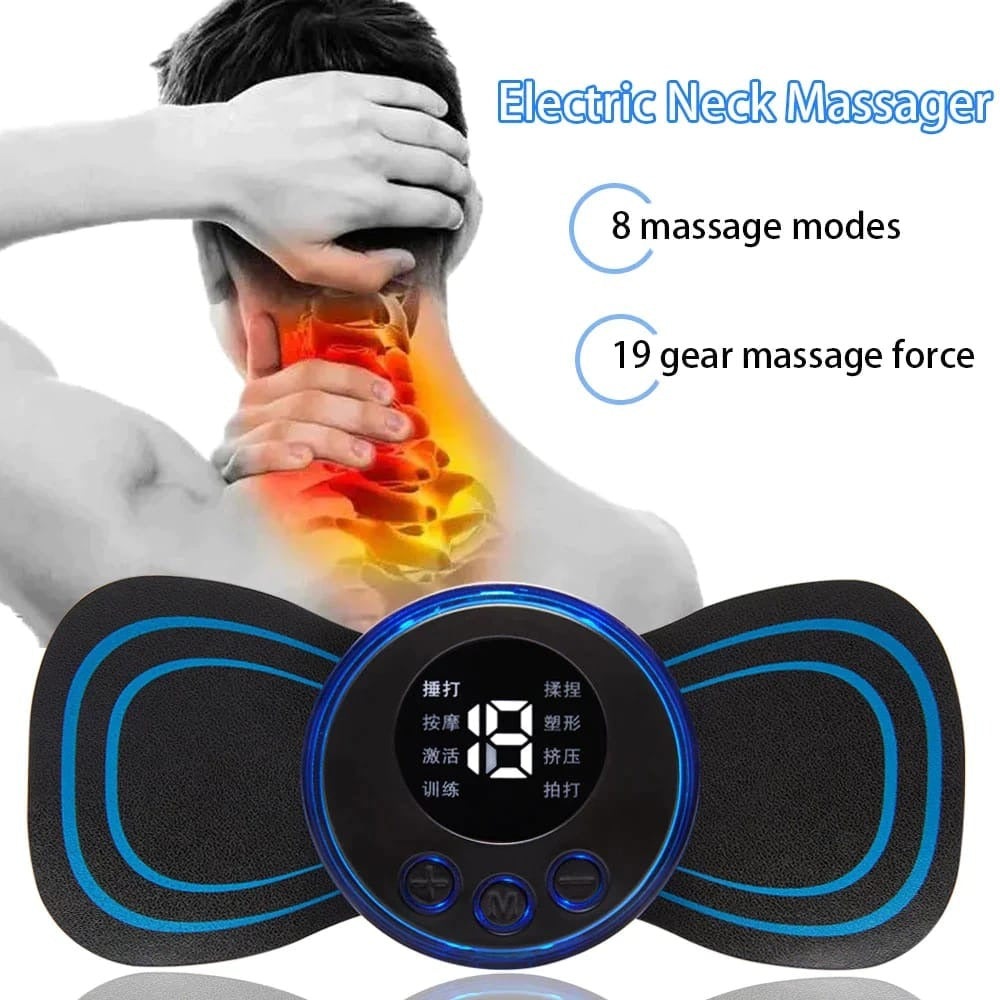 Wireless EMS Mini Body Massager - Portable Butterfly Pad