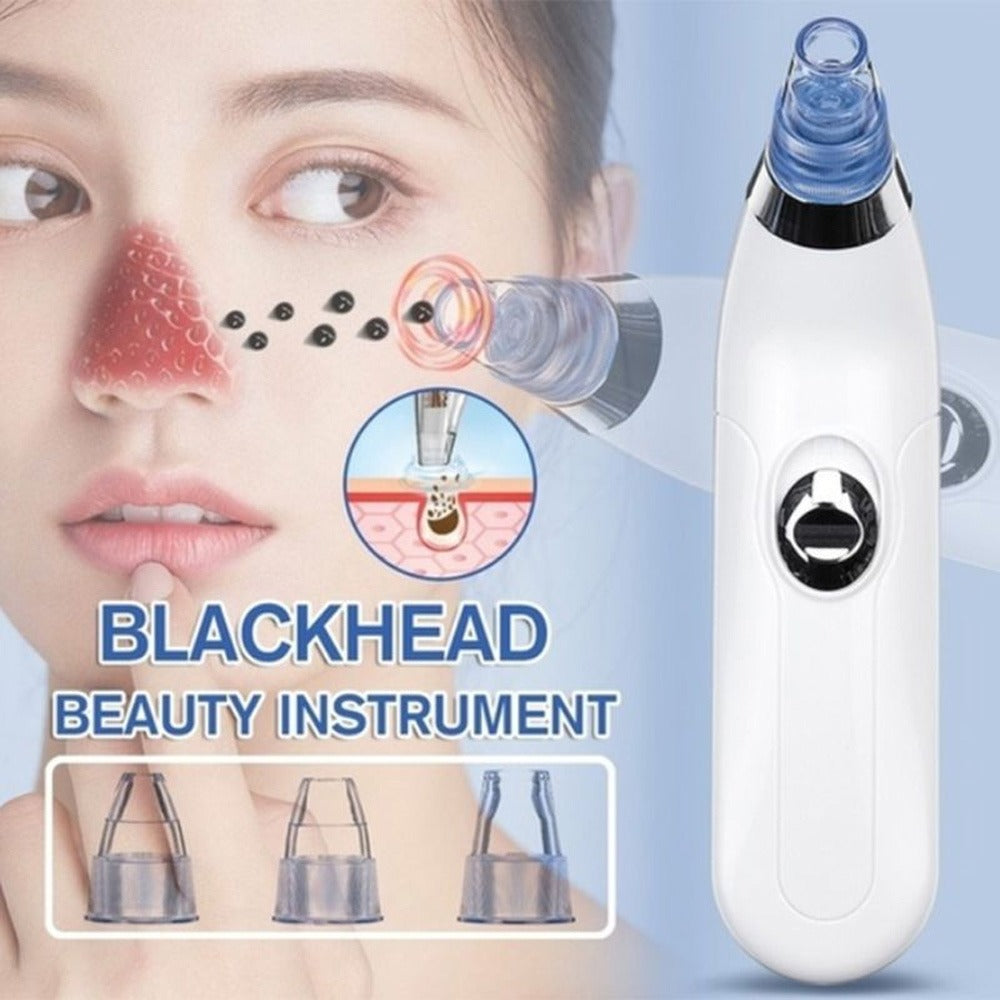 Derma Suction Pore Cleaning Device – Deep Vacuum Blackhead Remover | Smooth, Clean & Glowing Skin (Cell Operated)