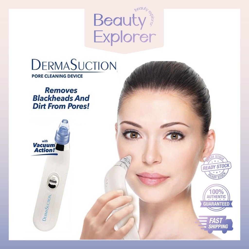 Derma Suction Pore Cleaning Device – Deep Vacuum Blackhead Remover | Smooth, Clean & Glowing Skin (Cell Operated)