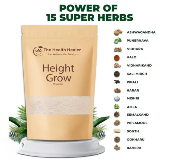 Height Grow Powder – Naturally Gain 3–5 Inches with 100% Herbal Formula (1-Month Supply)