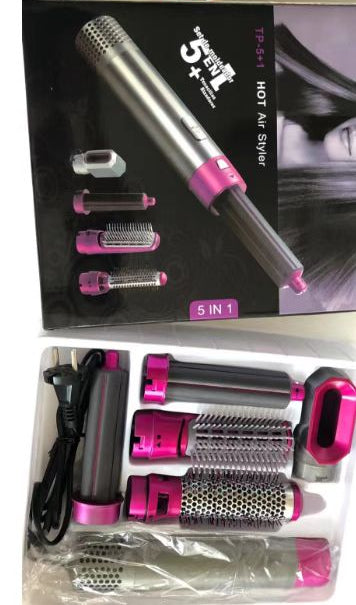 5-in-1 Professional Hair Styler Brush & Air Wrap - Multipurpose Styling Kit
