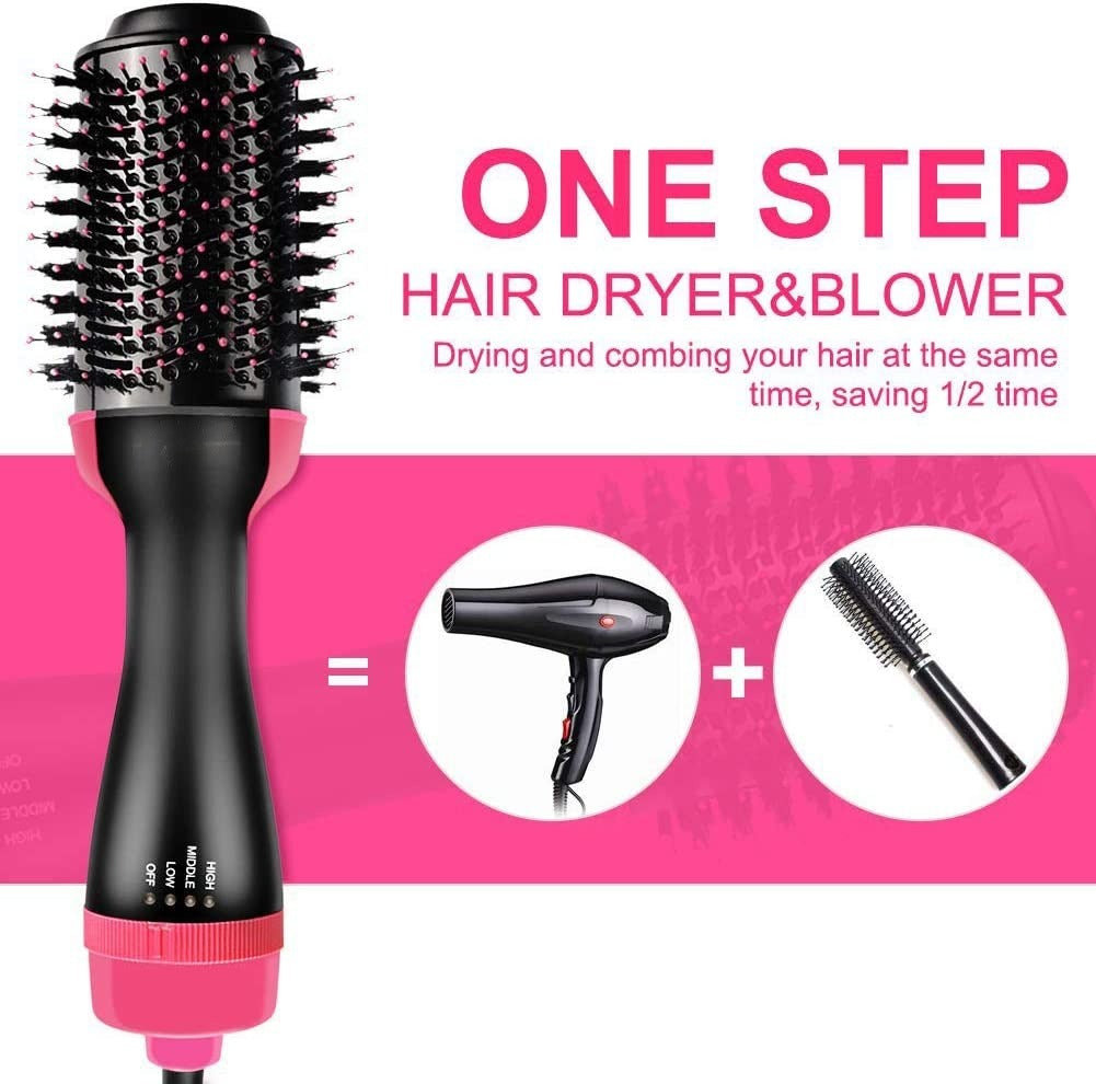 Buy 3-in-1 Hair Dryer Brush - Straightener, Curler & Comb Styler in Pakistan