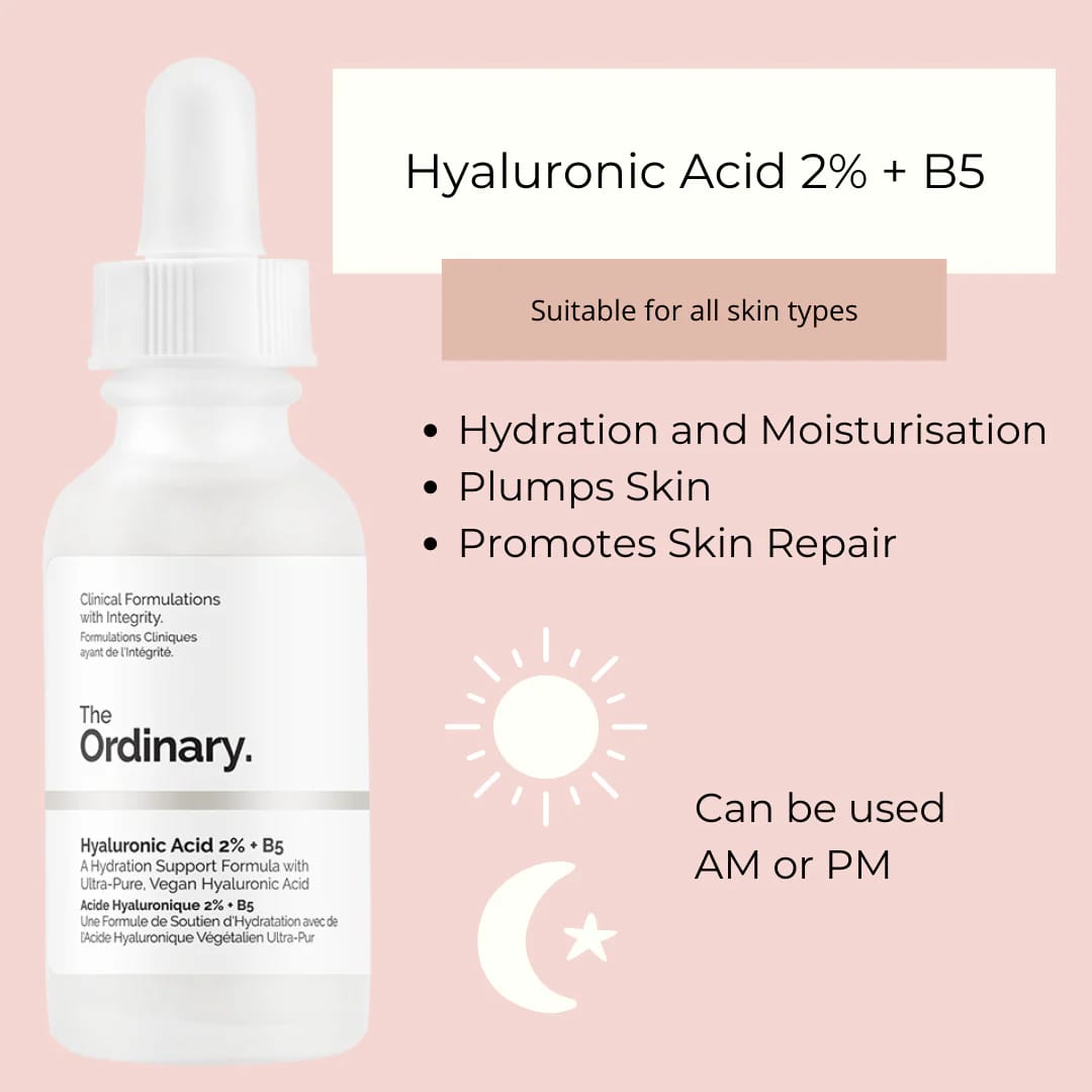 The Ordinary Hyaluronic Acid 2% + B5 (30ml) - Hydration Serum