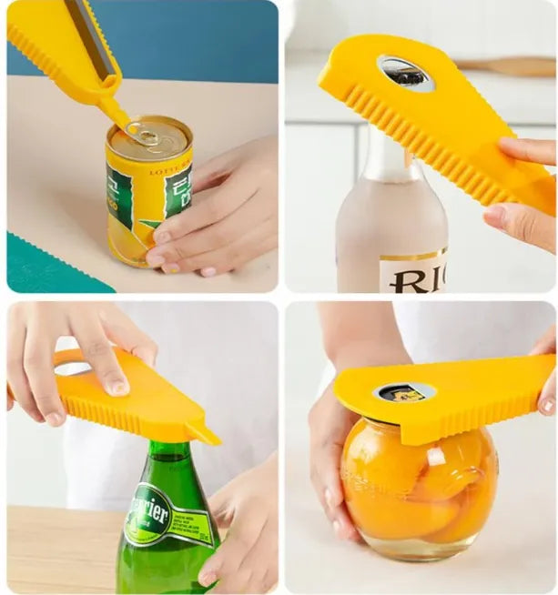 Multi-Function Twist Grip Jar & Bottle Opener - Kitchen Essential