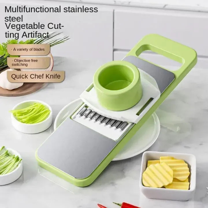 5-in-1 Multifunctional Vegetable Cutter & Slicer (Stainless Steel)