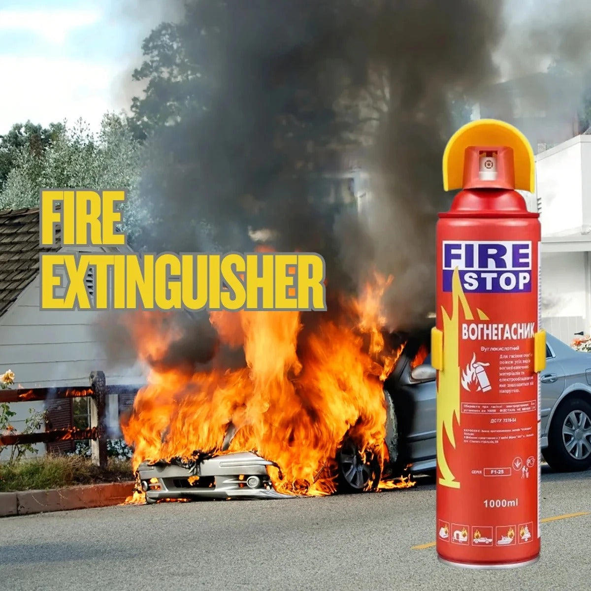 500ml Portable Foam Fire Extinguisher Spray - Emergency Stop Fire
