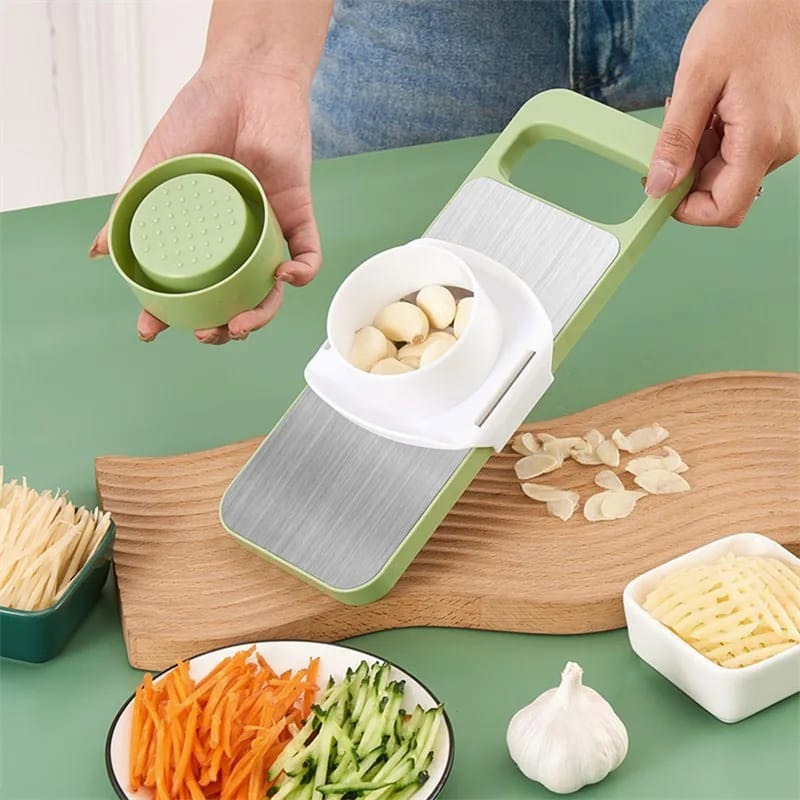 5-in-1 Multifunctional Vegetable Cutter & Slicer (Stainless Steel)