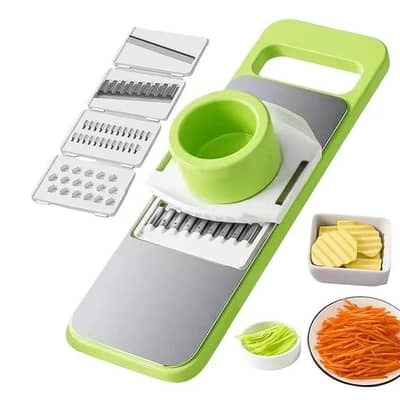5-in-1 Multifunctional Vegetable Cutter & Slicer (Stainless Steel)
