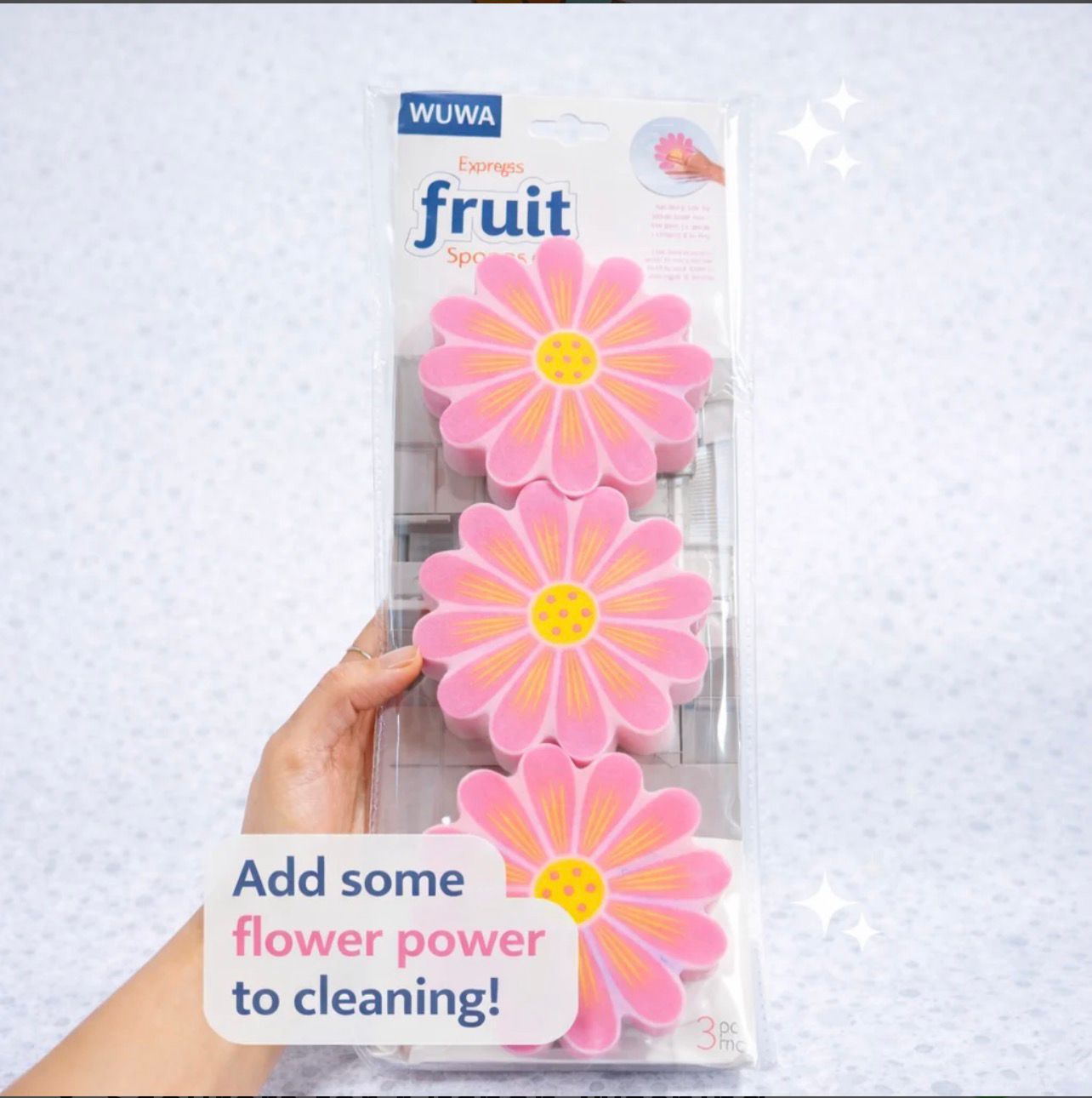 Zidello Dual-Action Non-Scratch Kitchen Sponge & Scourer