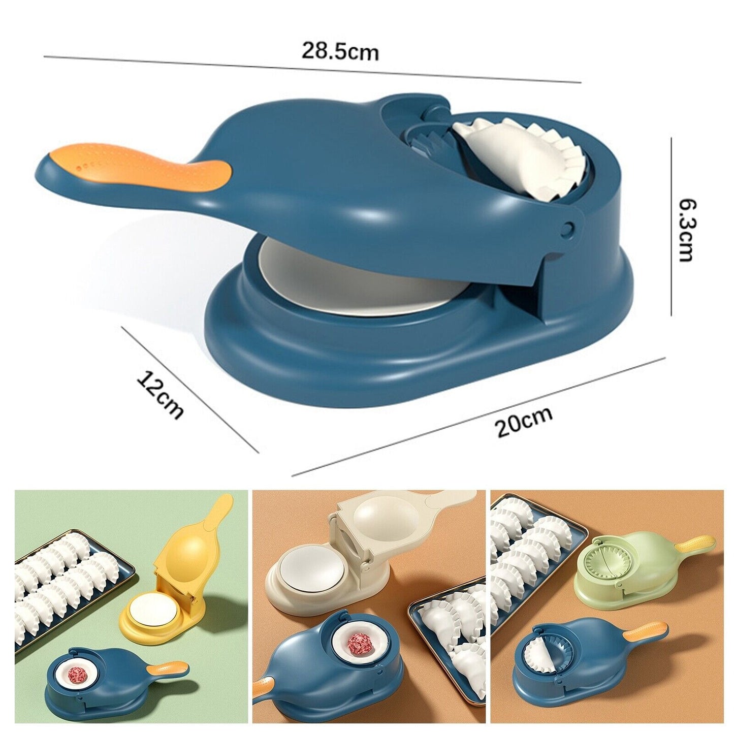2-in-1 Manual Samosa & Dumpling Maker - Dough Press Machine