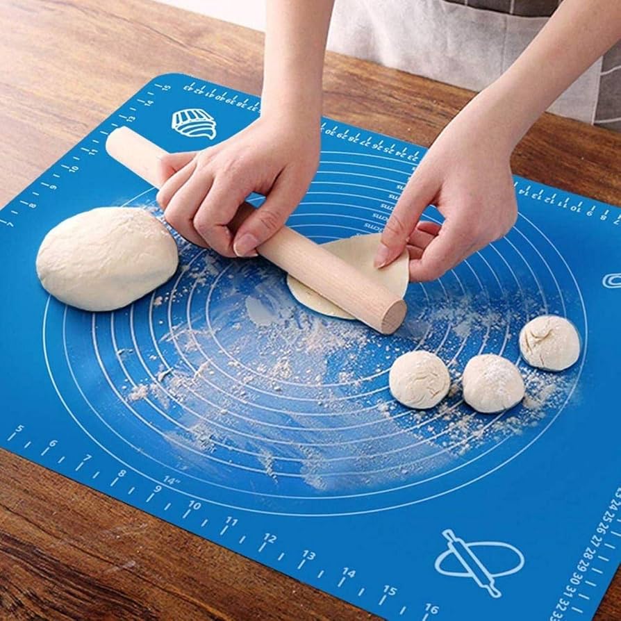 Premium Silicone Roti & Baking Mat (50x40cm) - Non-Stick Dough Pad