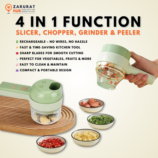 Rechargeable 4-in-1 Electric Vegetable Cutter