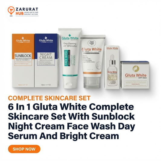 6-in-1 Gluta White Complete Skincare Set - Day & Night Routine