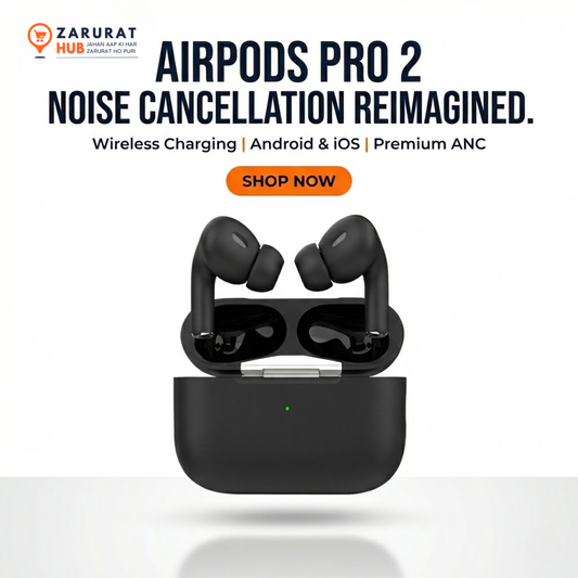 AirPods Pro 2 Wireless Earbuds with ANC - Premium Black Edition