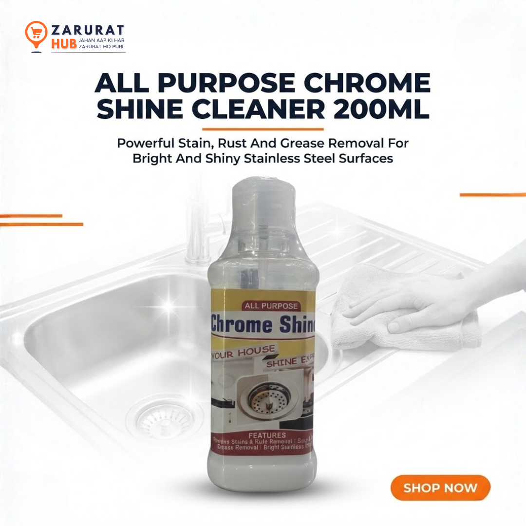 All Purpose Chrome Shine Cleaner (200ml) - Rust & Stain Remover