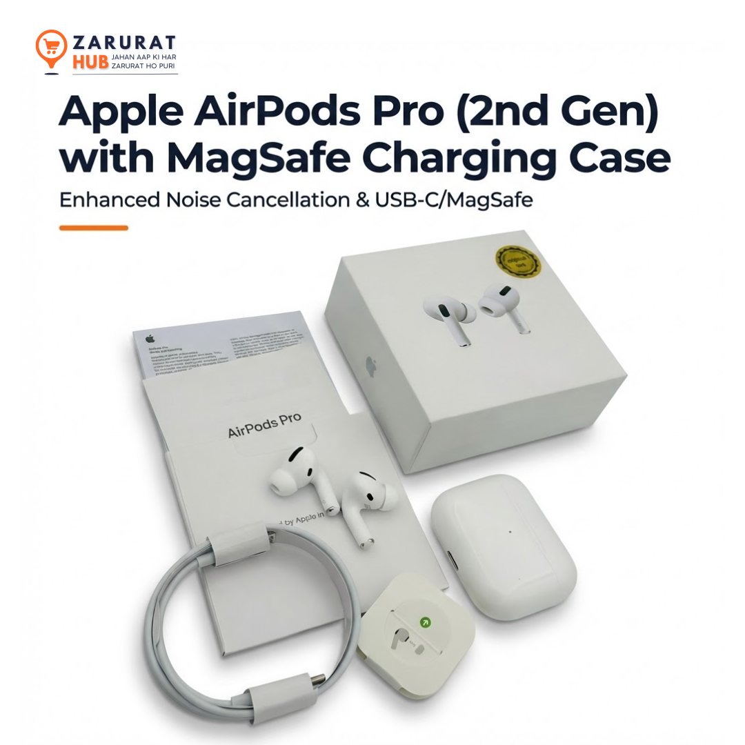 Apple AirPods Pro (2nd Generation) - Active Noise Cancellation & MagSafe Case