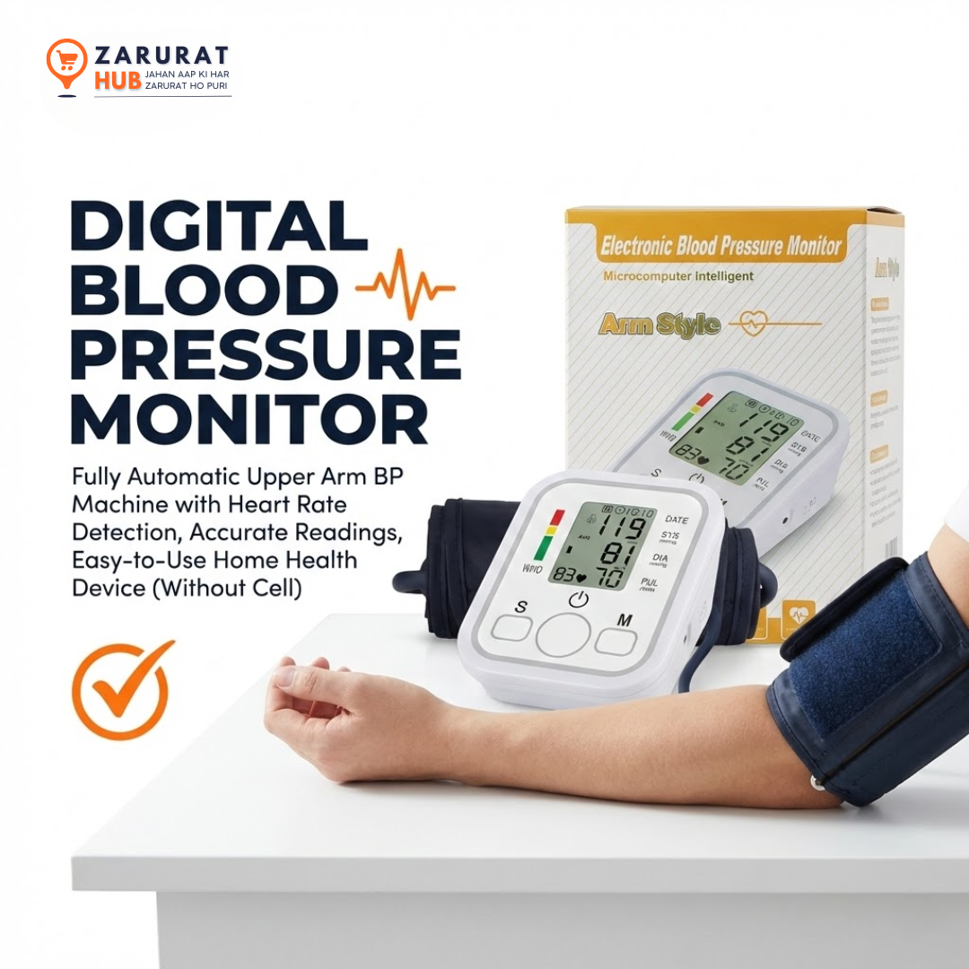 Fully Automatic Digital Blood Pressure Monitor - Upper Arm BP Machine
