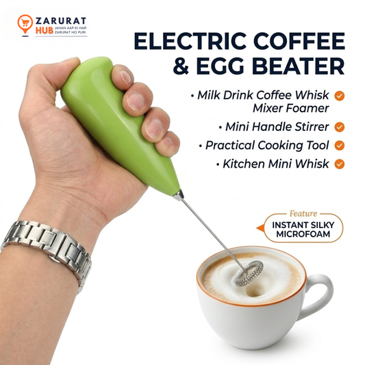 Premium Handheld Electric Milk Frother & Coffee Beater