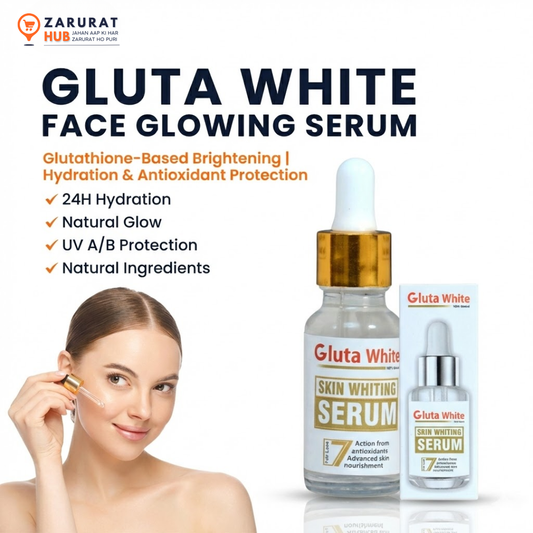 Gluta White Face Serum – Glutathione Brightening & Hydrating Glow Formula (30ml)