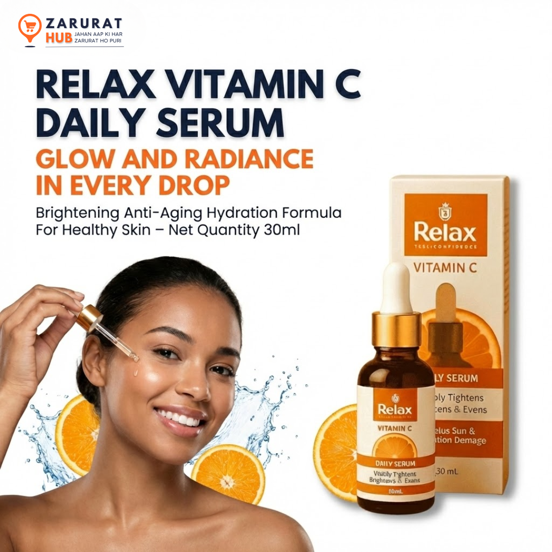 Relax Vitamin C Serum – Brightening, Anti-Aging & Hydrating Formula (30ml)