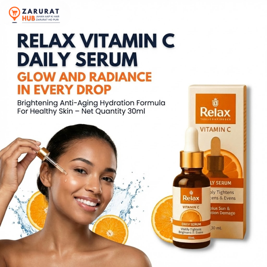 Relax Vitamin C Serum – Brightening, Anti-Aging & Hydrating Formula (30ml)