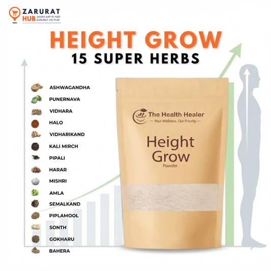 Height Grow Powder – Naturally Gain 3–5 Inches with 100% Herbal Formula (1-Month Supply)
