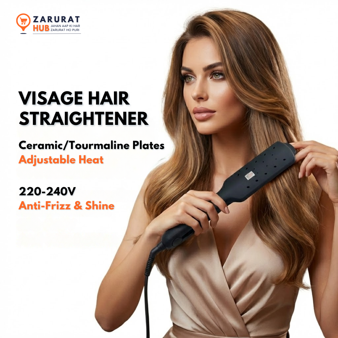 Visage Hair Straightener - Ceramic & Tourmaline Professional Flat Iron