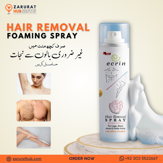 New Ecrin Hair Removal Foaming Spray – Advanced Formula with Refreshing Fragrance (200ml)