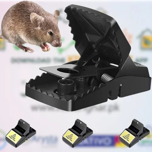 Heavy Duty Reusable Plastic Mouse Trap – Durable & Safe Mouse Catcher for Effective Rodent Control