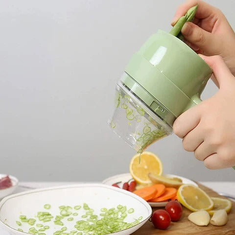 Rechargeable 4-in-1 Electric Vegetable Cutter